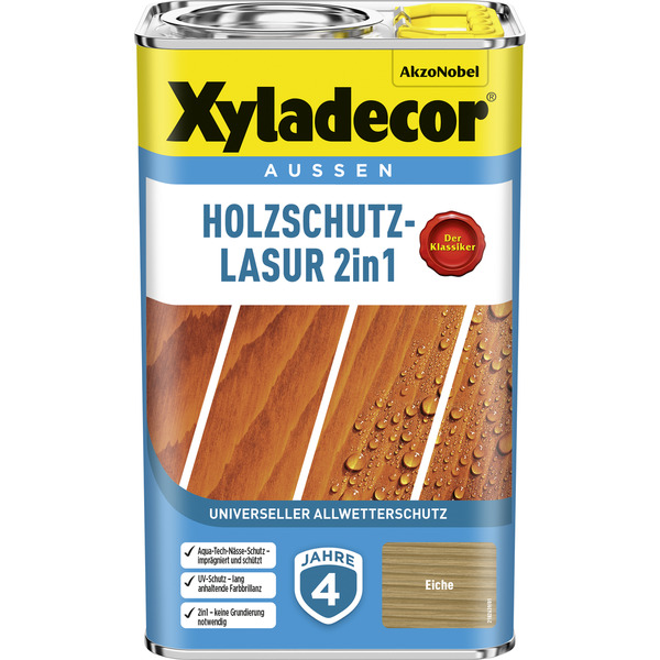 Bild 1 von Xyladecor 2in1 Holzschutzlasur eichefarben 2,5 l