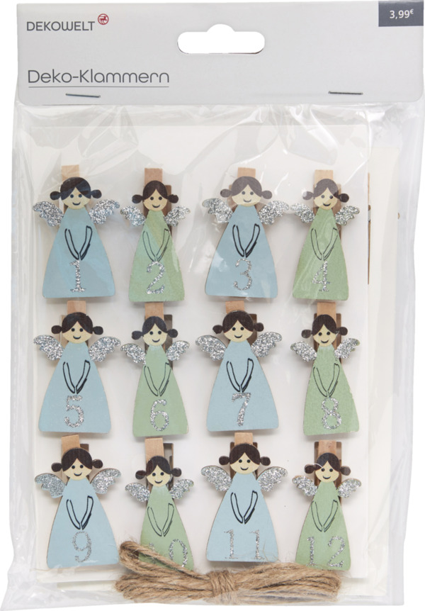 Bild 3 von DEKOWELT ADVENTSKALENDER-KLAMMERN