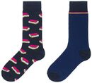 Bild 3 von 2er-Pack Herren-Socken, mit Baumwolle dunkelblau