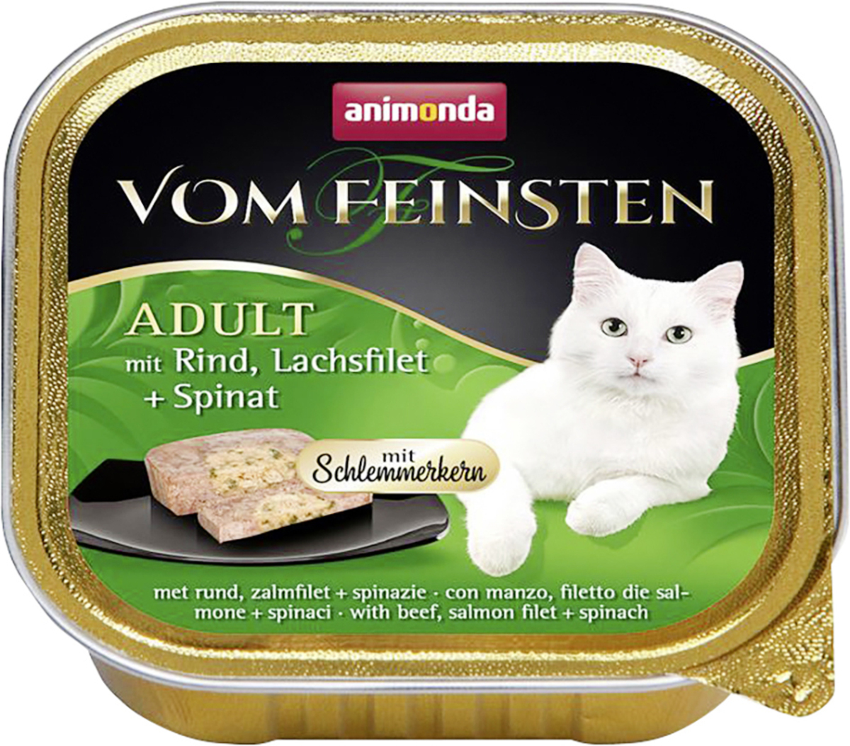 Bild 1 von Vom Feinsten Katzennassfutter mit Rind Lachs & Spinat, 100g