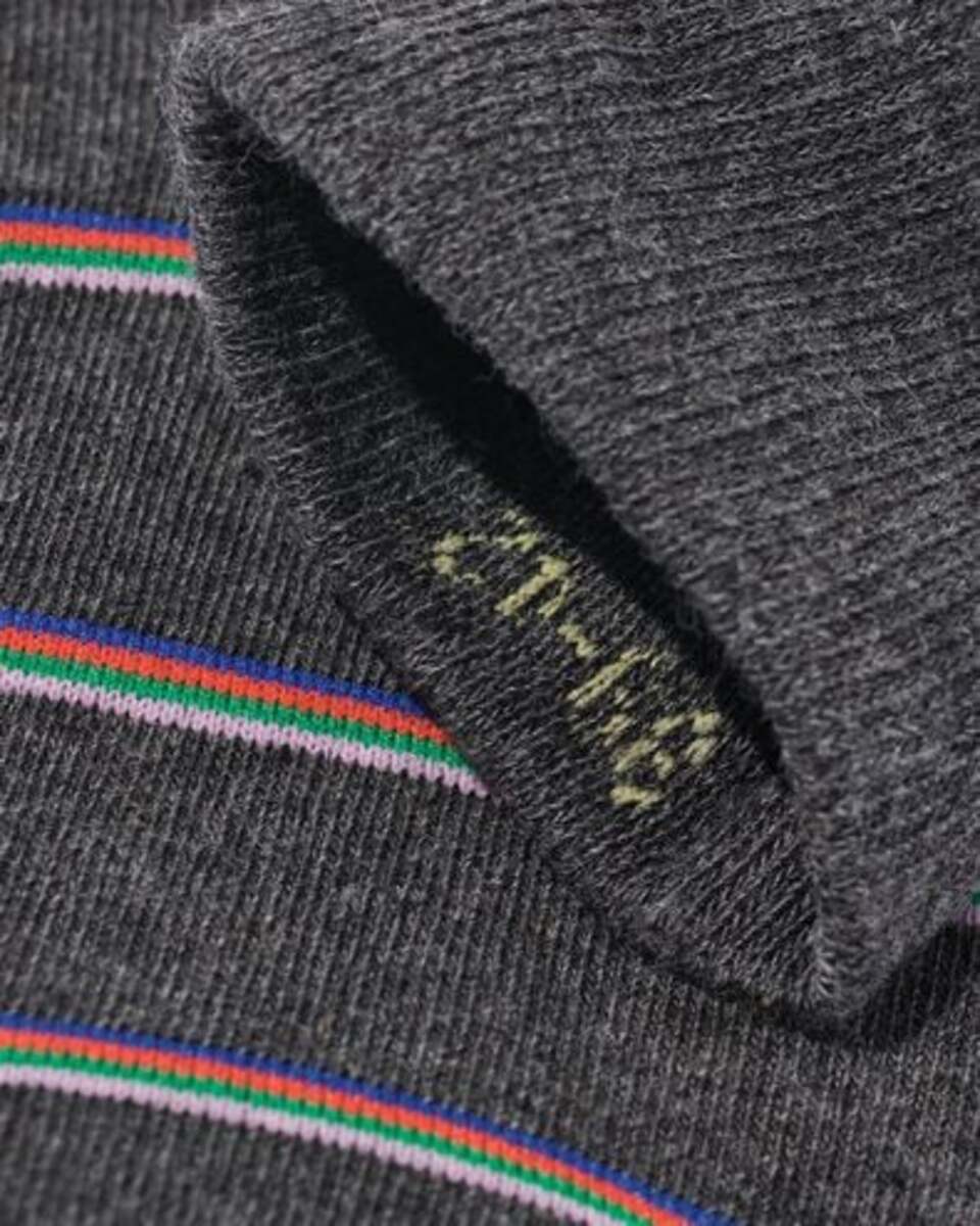 Bild 3 von Herren-Socken, mit Baumwollanteil, Streifen graumeliert