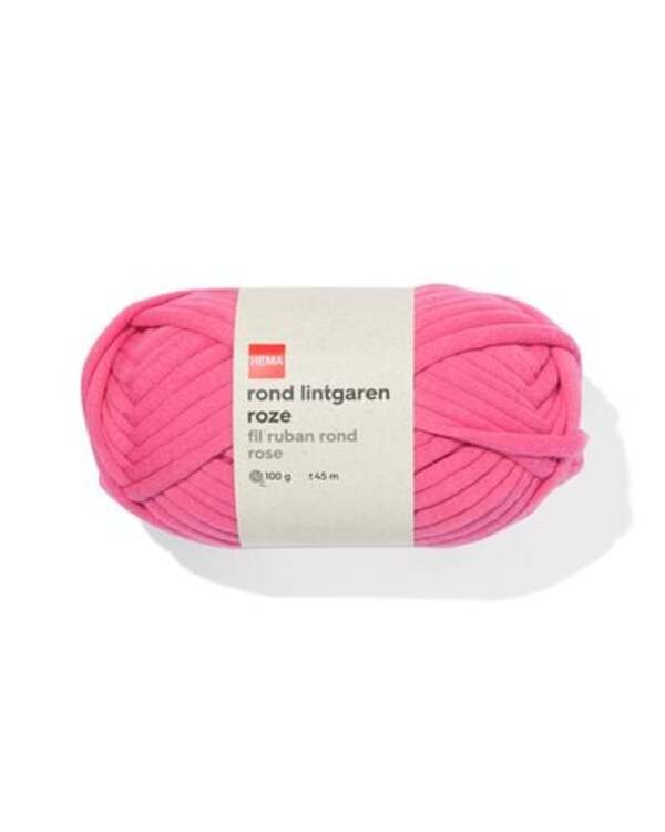 Bild 1 von rundes Bändchengarn, rosa, 100 g, 45 m