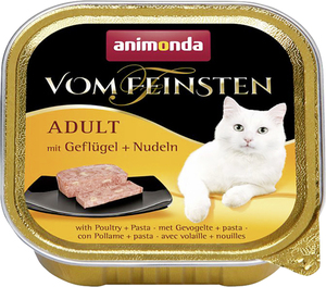 Animonda Vom Feinsten Adult Katzennassfutter mit Geflügel + Nudeln, 100 g