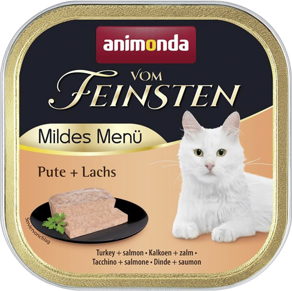 Bild 1 von Vom Feinsten Katzennassfutter Mildes Menü Pute & Lachs, 100g