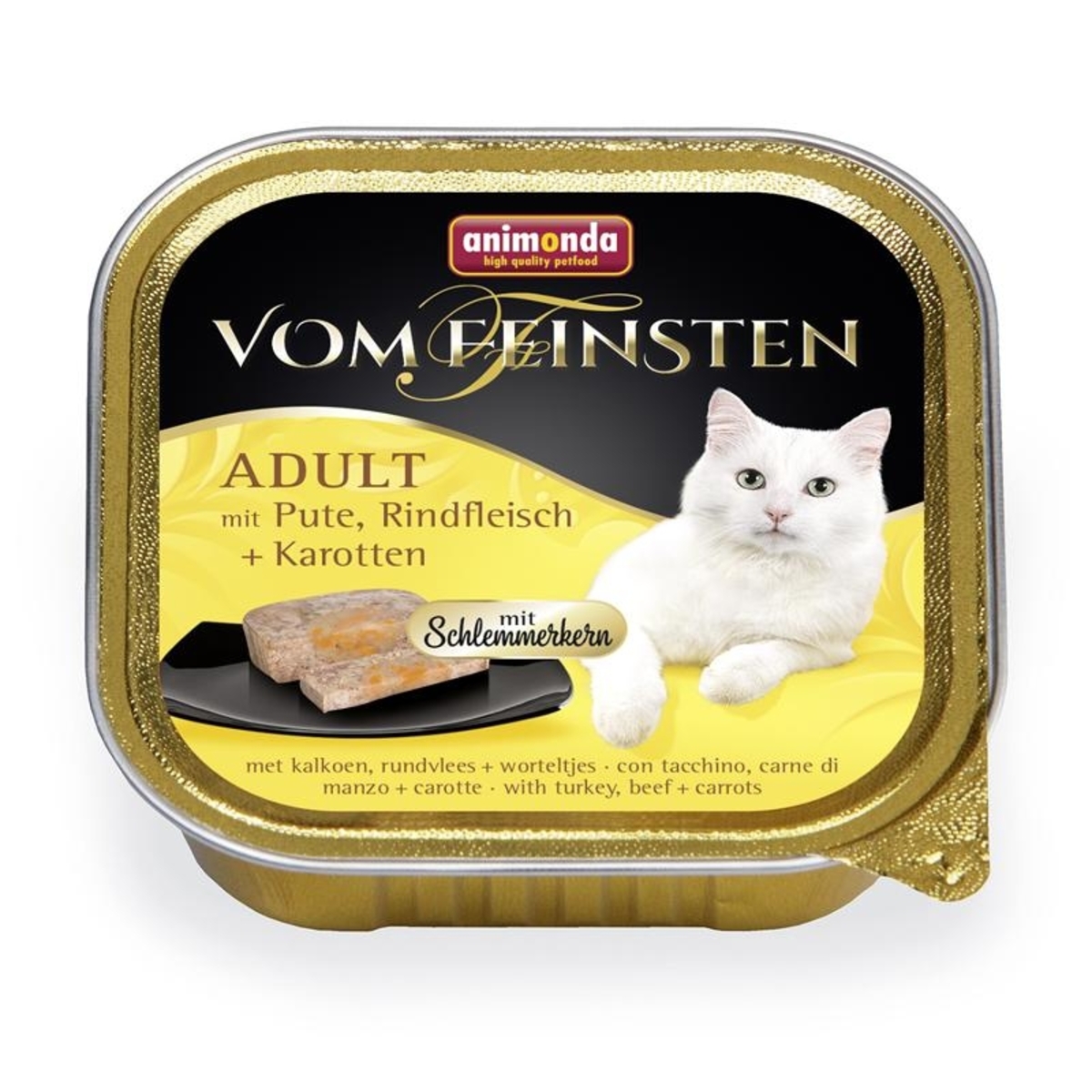 Bild 1 von Animonda Vom Feinsten Adult Schlemmerkern Pute Rindfleisch & Karotten 100g
