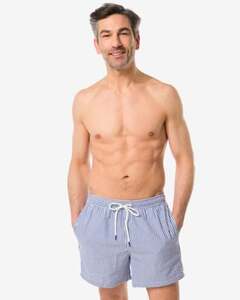 Herren-Badehose, Streifen blau