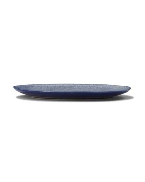 Bild 1 von Schale Porto, oval, 30 cm, reaktive Glasur, weiß/blau