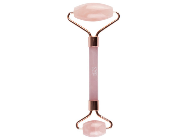 Bild 2 von CIEN Beauty Rosenquarz-Gesichtsroller \ Quarz-Gesichtsroller \ Rosenquarz-Massagestein