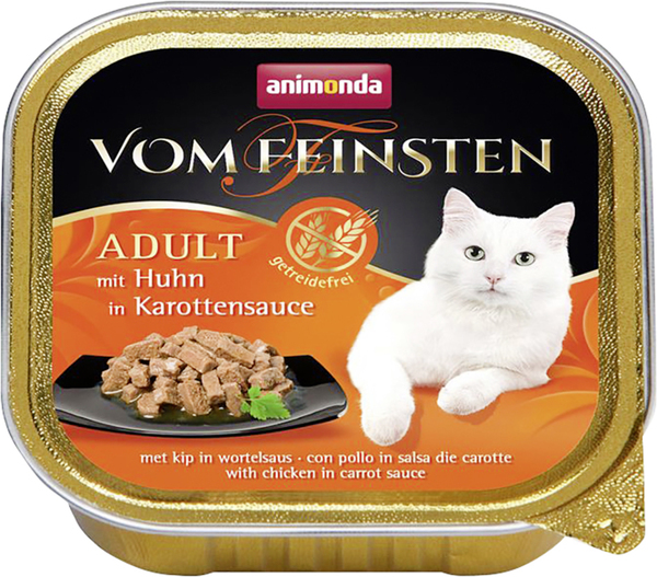 Bild 1 von Animonda Vom Feinsten Adult Huhn in Karottensauce Katzenfutter 100 g