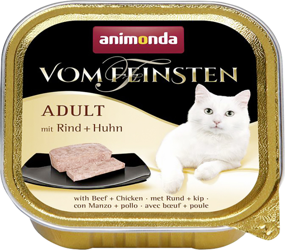 Bild 1 von Animonda Vom Feinsten Adult Katzennassfutter mit Rind + Huhn, 100 g