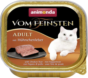 Animonda Vom Feinsten Adult Katzennassfutter mit Hühnchenleber, 100 g