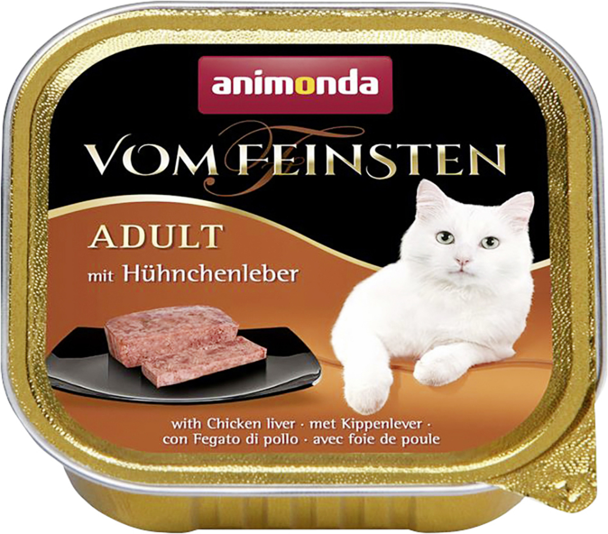 Bild 1 von Animonda Vom Feinsten Adult Katzennassfutter mit Hühnchenleber, 100 g