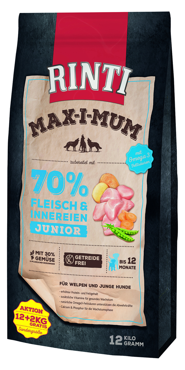 Bild 1 von Rinti MAX-I-MUM Junior Huhn 12+2 kg