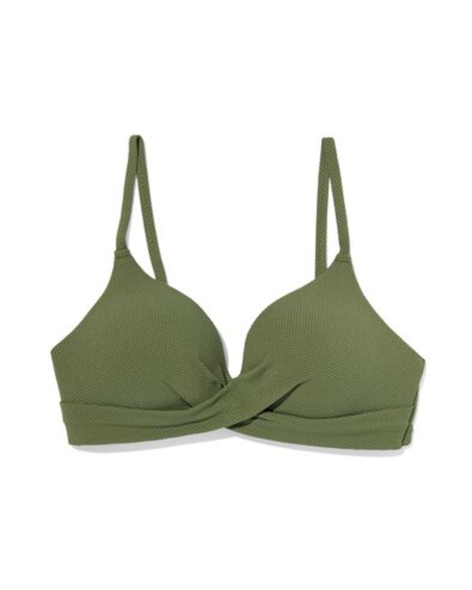 Bild 1 von Damen-Bikinioberteil, ohne Bügel graugrün