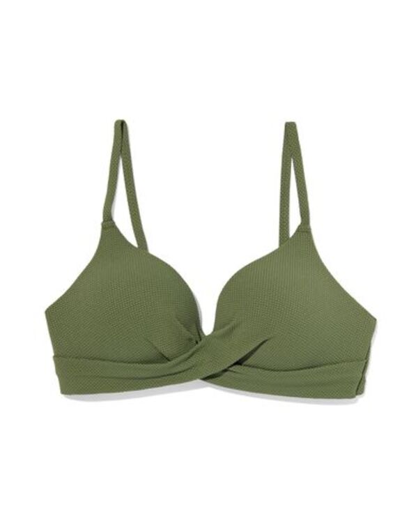 Bild 1 von Damen-Bikinioberteil, ohne Bügel graugrün