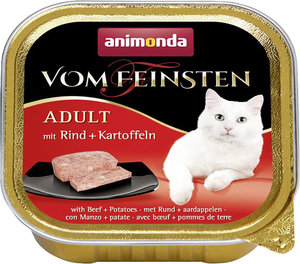 Animonda Vom Feinsten Adult Katzennassfutter mit Rind + Kartoffeln, 100 g