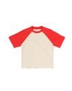 Bild 2 von Kinder-T-Shirt mit Colourblocking-Design eierschalenfarben