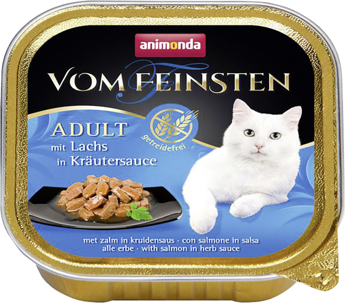 Bild 1 von Animonda Vom Feinsten Adult Lachs in Kräutersauce Katzenfutter 100 g
