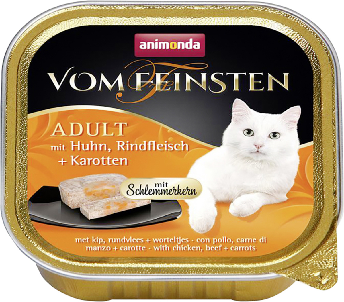 Bild 1 von Animonda Vom Feinsten Adult Schlemmerkern Huhn Rindfleisch & Karotten 100 g
