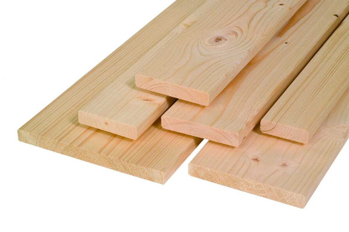 Bild 1 von Glattkantbrett Fichte Tanne 200 x 8 cm 18 mm 4-seitig gehobelt