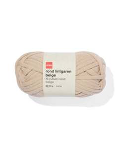 rundes Bändchengarn, beige, 100 g, 45 m