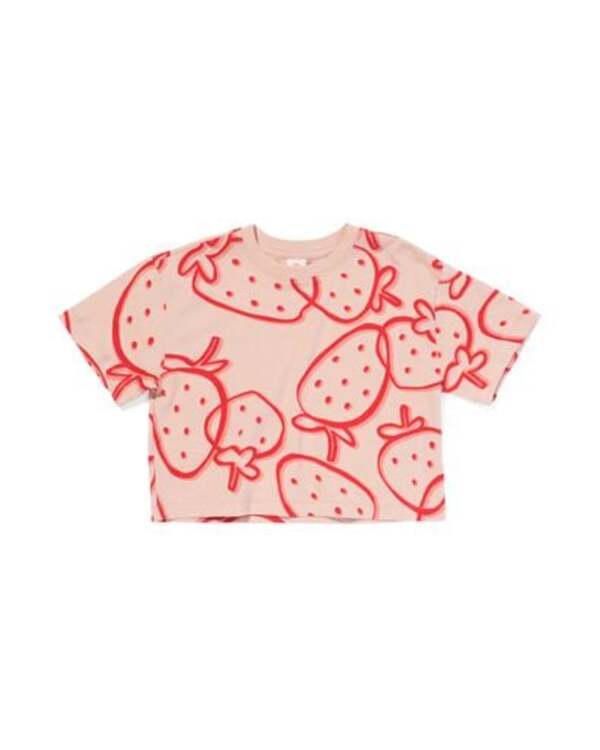 Bild 1 von Kinder-T-Shirt mit Erdbeerdesign hellrosa