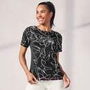 Bild 1 von Damen-Funktions-T-Shirt mit Strasssteinen, Black