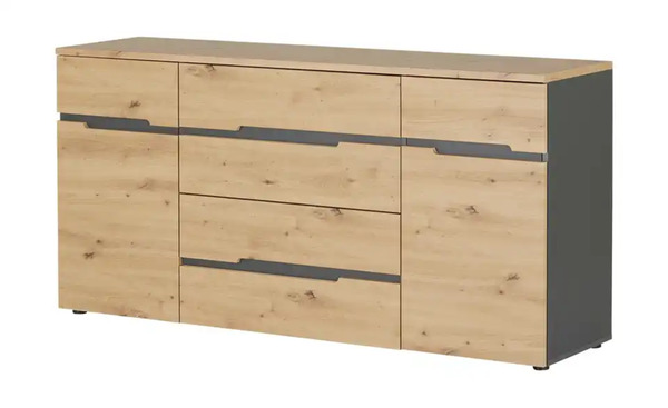 Bild 1 von Sideboard ¦ holzfarben ¦ Maße (cm): B: 165 H: 82 T: 44 Kommoden & Sideboards > Sideboards - Möbel Kraft