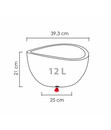 Bild 3 von Scheurich Kunststoff-Topf Wave Globe, rund, ca. Ø39,3/H21 cm