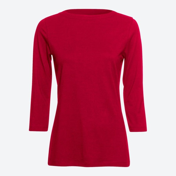 Bild 1 von Damen-Langarmshirt mit Modal, Dark-red