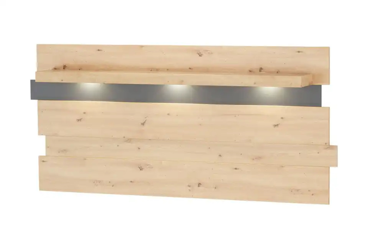 Bild 1 von Wandpaneel ¦ holzfarben ¦ Maße (cm): B: 202 H: 93 T: 26 Regale > Wandregale - Möbel Kraft