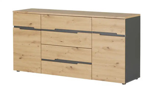 Sideboard ¦ holzfarben ¦ Maße (cm): B: 165 H: 82 T: 44 Kommoden & Sideboards > Sideboards - Möbel Kraft