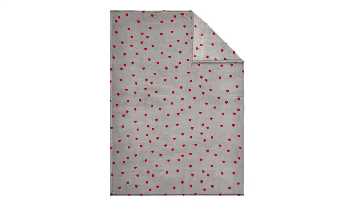 Bild 3 von como Coralfleecedecke Herzen