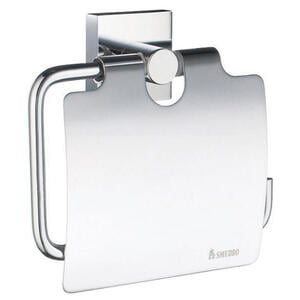 Smedbo Toilettenpapierhalter, Chrom, Metall, 11.5x13.5x3.9 cm, Deckel, Badaccessoires, WC Zubehör, Toilettenpapierhalter