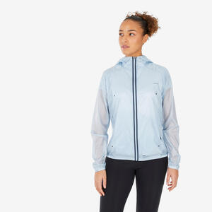 Wanderjacke Damen leicht winddicht - MH900 Blau|grau