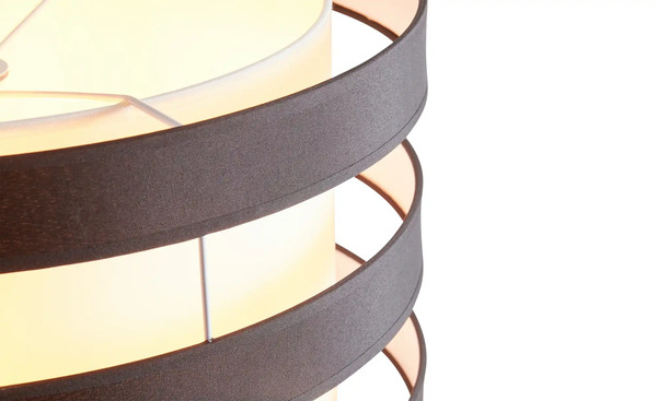 Bild 2 von KHG Pendelleuchte, 1-flammig, Schirm schwarz/weiß `groß`