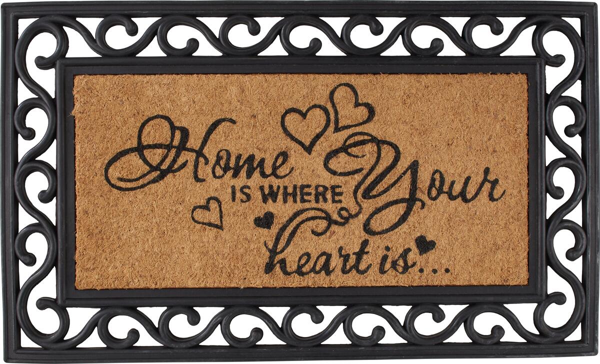 Bild 1 von Fußmatte Hearts in Braun ca. 40x60cm, Braun