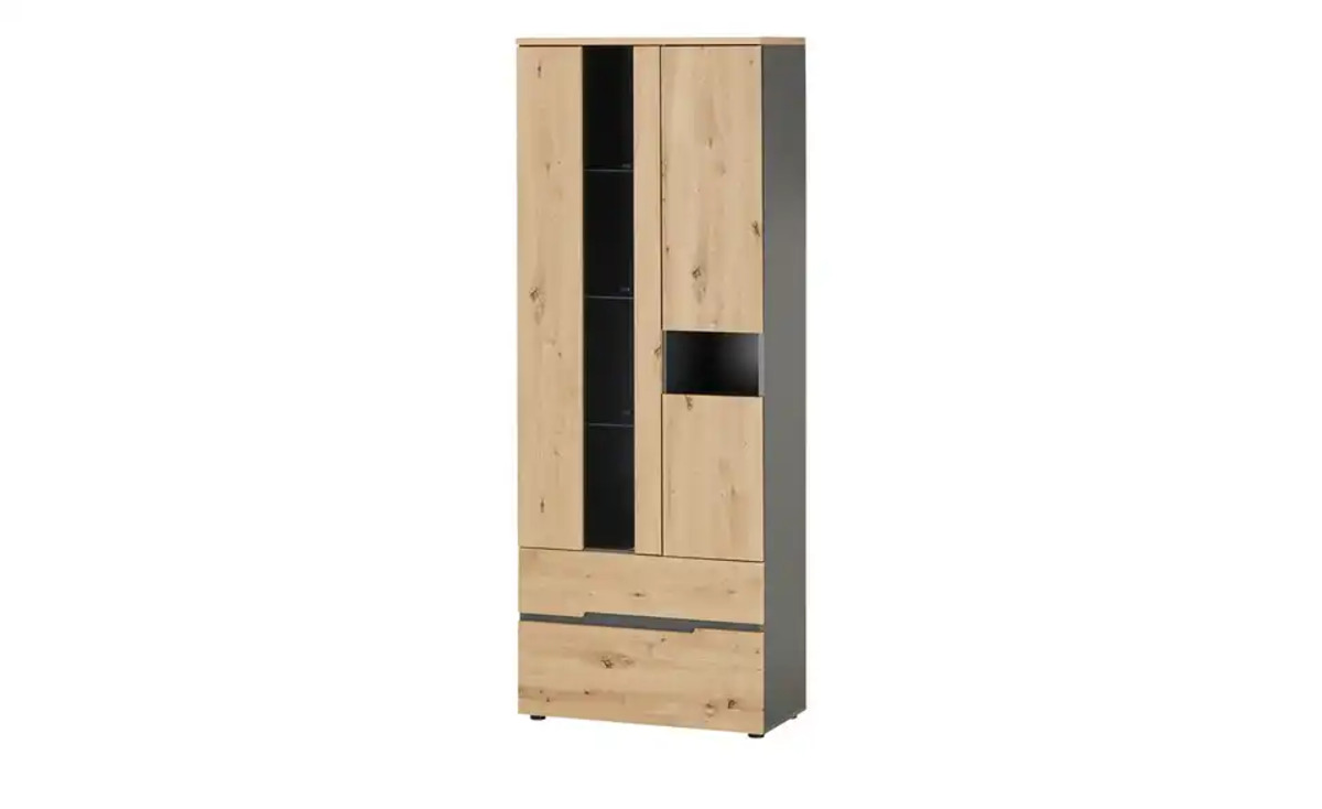 Bild 3 von Vitrine ¦ holzfarben ¦ Maße (cm): B: 75 H: 197 T: 38 Kommoden & Sideboards > Vitrinen - Möbel Kraft