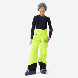 Skihose Kinder warm wasserdicht - 500 PNF neongelb Gelb