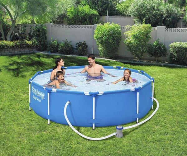 Bild 1 von Bestway Steel Pro Pool Set 3.05m x 76cm rund blau mit Pumpe und Filter