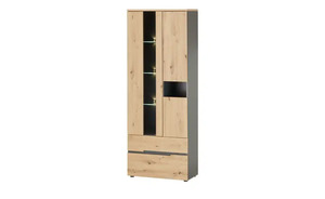 Vitrine ¦ holzfarben ¦ Maße (cm): B: 75 H: 197 T: 38 Kommoden & Sideboards > Vitrinen - Möbel Kraft