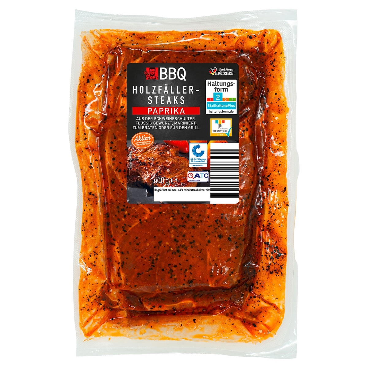 Bild 1 von BBQ Holzfällersteaks 600 g