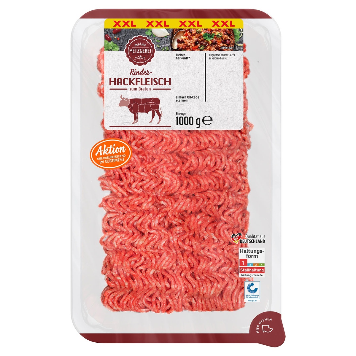Bild 1 von MEINE METZGEREI Hackfleisch 1,5 kg