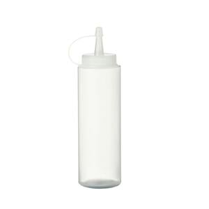 METRO Professional Quetschflasche hs020801-8, Polyethylen / Polypropylen, Ø 5 x 18 cm, 260 ml, mit Verschlusskappe, transparent, 6 Stück