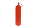 Bild 1 von METRO Professional Quetschflasche hs024-1, Polyethylen / Polypropylen, Ø 7 cm x 26.5 cm, 760 ml, mit Verschlusskappe, rot