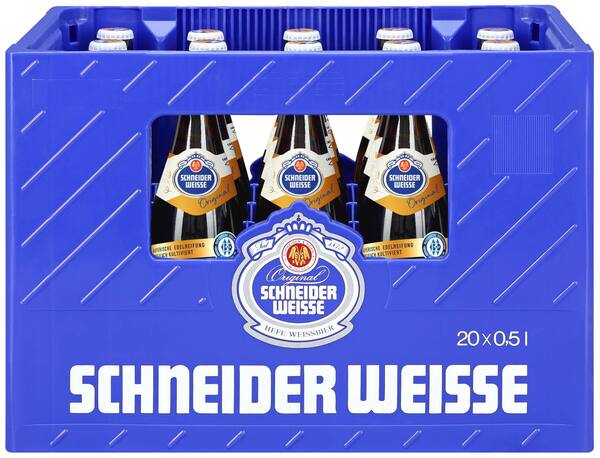Bild 1 von SCHNEIDER WEISSE Original Weißbier, Ka. 20 x 0,5-l-Fl.