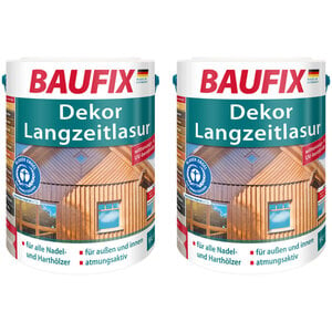 Dekor-Langzeitlasur palisander 5L 2er Set