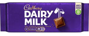 CADBURY Milchschokolade, 180-g-Tafel