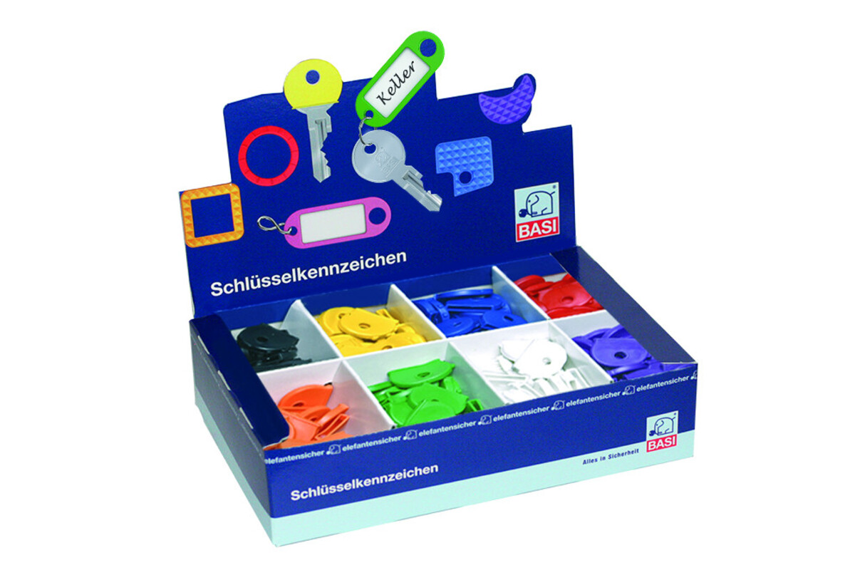 Bild 1 von Schlüsselkennkappen - Standardfarben - rund - 1VE = 200 Stück