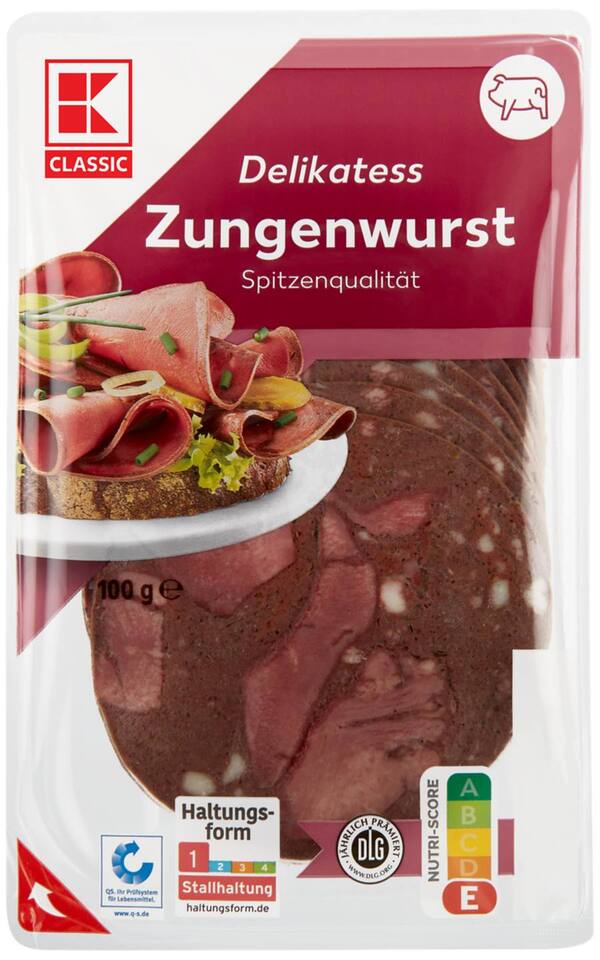 Bild 1 von K-CLASSIC Zungenwurst, 100-g-Packg.